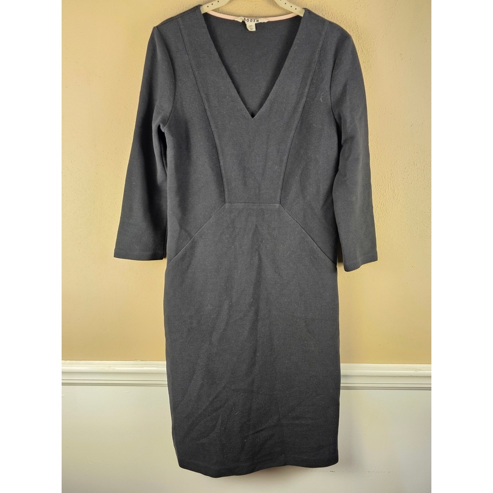 Boden Womens Black Bronte Ottoma. Dress 4L 4 Long